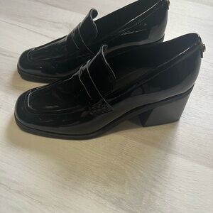 Marc Fisher Glossy Black Loafers